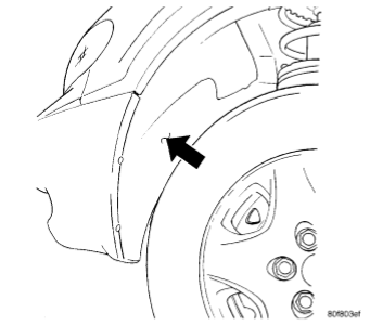 2003 Dodge Caravan PCM removal, fig. 3.