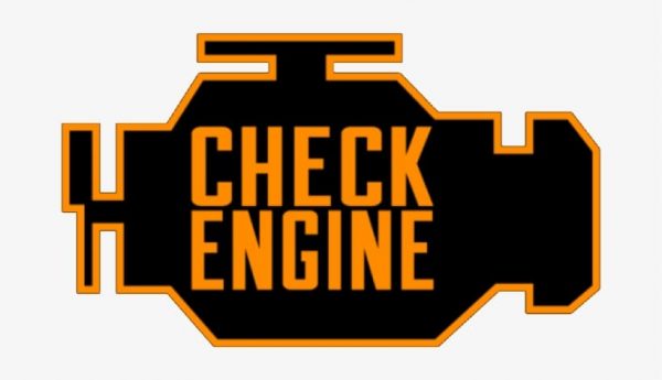 p0136 trouble code Check Engine light picture illuminated..