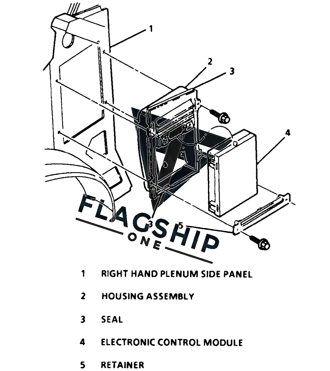 1990 GMC Safari ECM location diagram