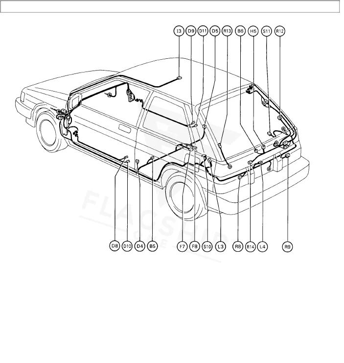 1990 Toyota Tercel PCM location diagram