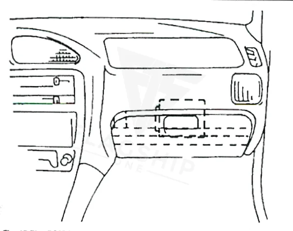 1991 Geo Metro PCM location diagram
