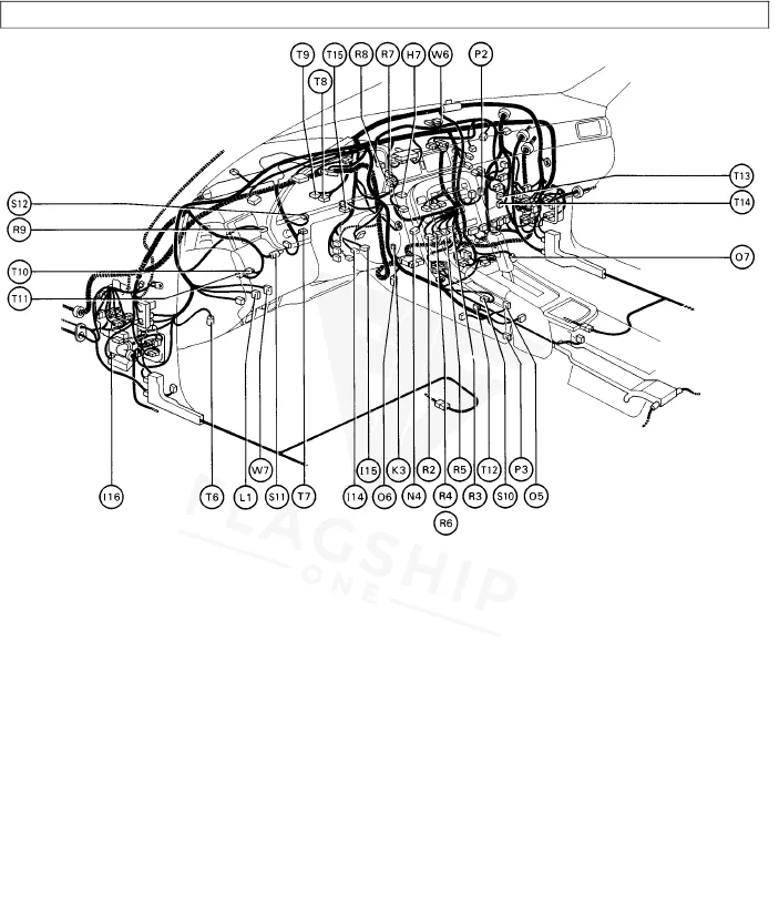 1992 Lexus SC400 PCM location diagram