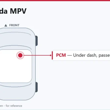 1992 Mazda MPV PCM/ECM Location and Replacement Guide