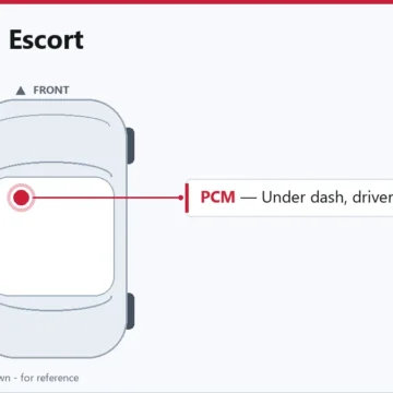 1994 Ford Escort PCM Replacement Guide