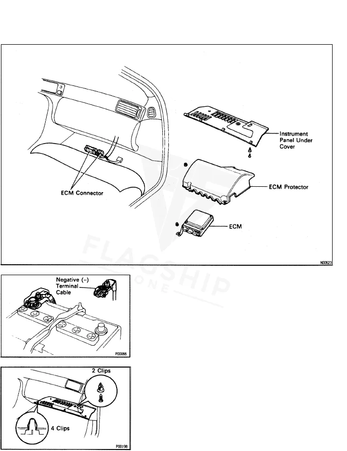 1994 Lexus SC400 PCM location diagram