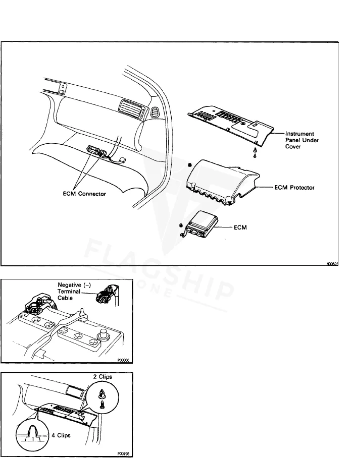 1995 Lexus SC400 PCM location diagram