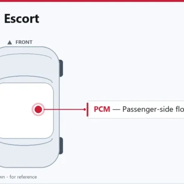 1996 Ford Escort PCM Replacement Guide