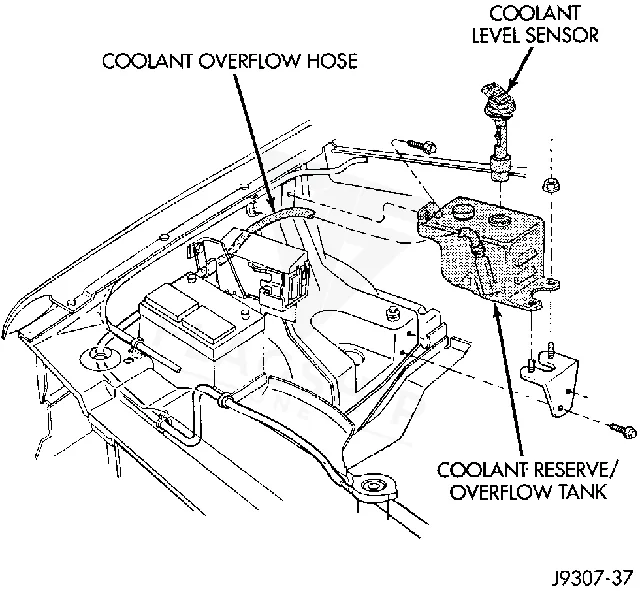 1996 Jeep Grand Cherokee PCM location diagram