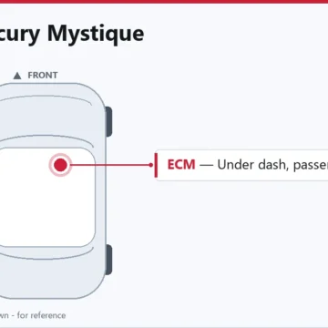 1996 Mercury Mystique PCM Replacement and Relearn Guide