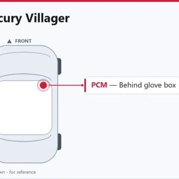 1996 Mercury Villager PCM Replacement Guide