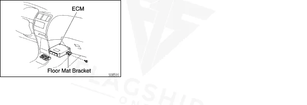 1996 Toyota Corolla PCM location diagram