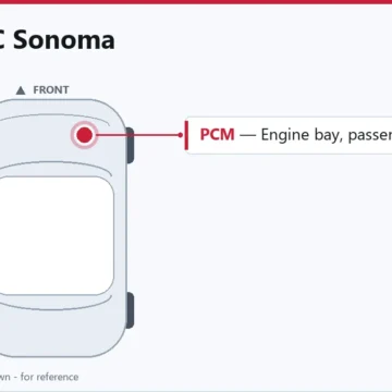 1997 GMC Sonoma Powertrain Control Module Replacement Guide