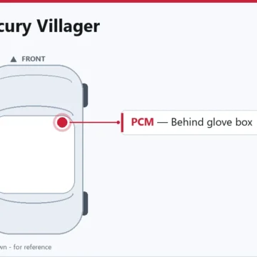 1997 Mercury Villager PCM Replacement, Location and Programming Guide