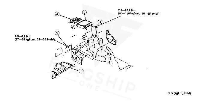 1998 Mazda Millenia PCM location diagram