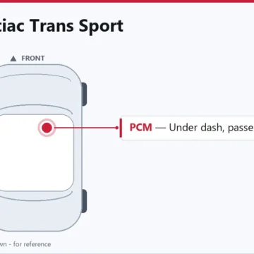 1998 Pontiac Trans Sport PCM Replacement Guide