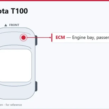 1998 Toyota T100 PCM Replacement Guide