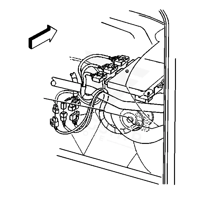 1999 Cadillac Escalade PCM location diagram