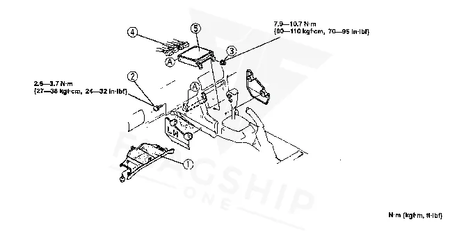 1999 Mazda Millenia PCM location diagram