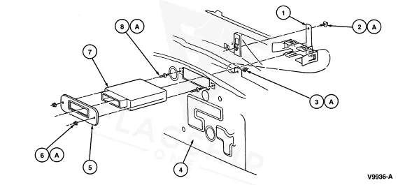 1999 Mercury Sable PCM location diagram