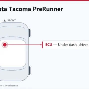 1999 Toyota Tacoma PreRunner PCM and ECM Replacement Guide Details