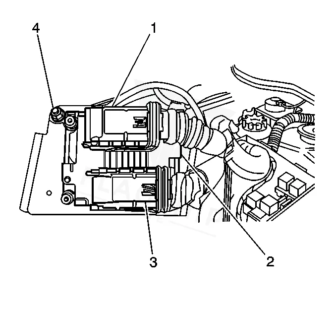 2001 Cadillac Catera PCM location diagram