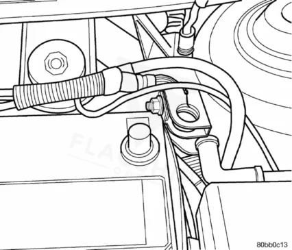 Factory location diagram for the 2001 Plymouth Neon engine control module