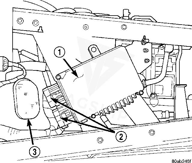 2001 Plymouth Prowler PCM location diagram