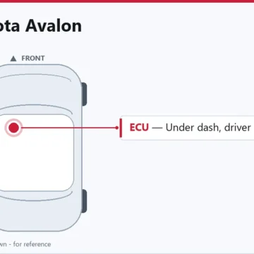 2001 Toyota Avalon PCM ECM Module Replacement Overview Guide