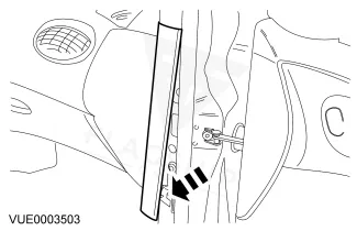 Factory location diagram for the 2002 Ford Focus engine control module