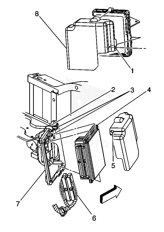 2002 GMC Yukon PCM location diagram