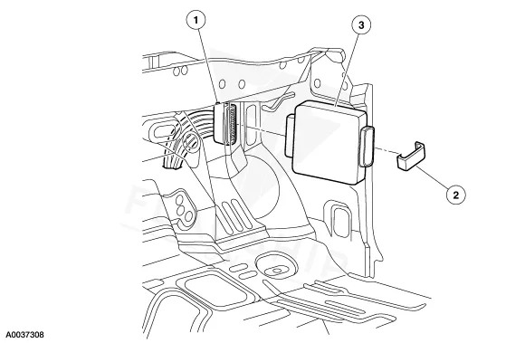 2002 Lincoln Blackwood PCM location diagram