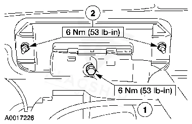 2002 Mazda Tribute PCM location diagram