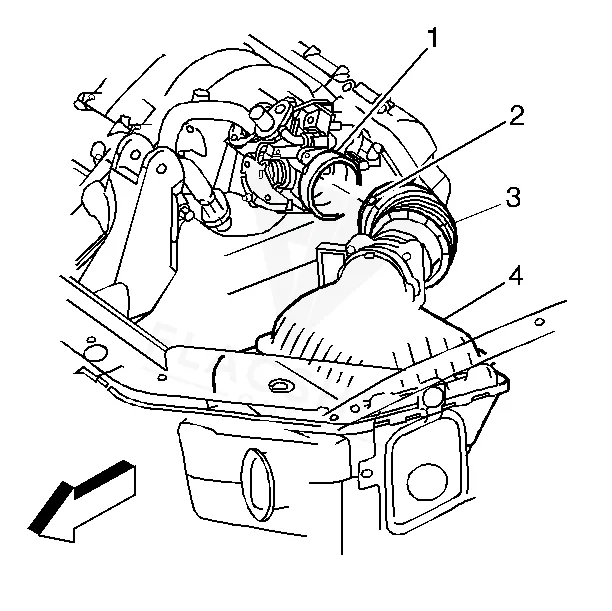 2002 Oldsmobile Intrigue PCM location diagram