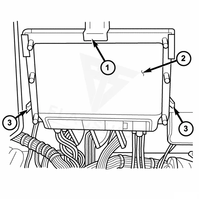 2003 Dodge Sprinter PCM location diagram