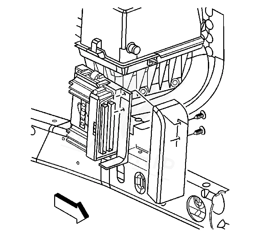 2003 GMC Envoy PCM location diagram