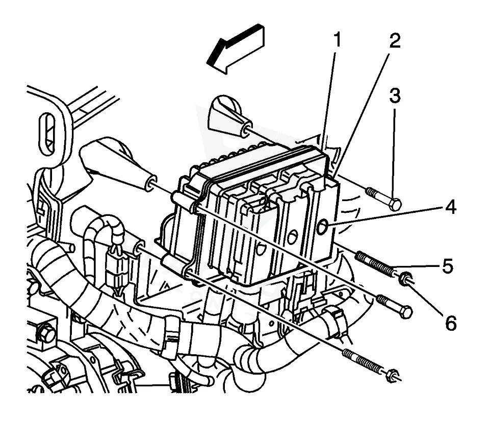 2003 Isuzu Ascender PCM location diagram