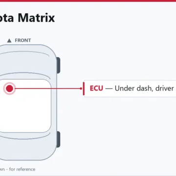 2003 Toyota Matrix ECM Replacement & Relearn Guide for 1.8L Models