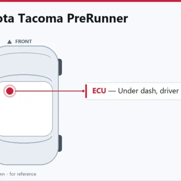 2003 Toyota Tacoma PreRunner Engine Computer Replacement Guide