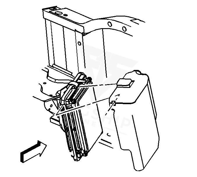 2004 Cadillac Escalade PCM location diagram