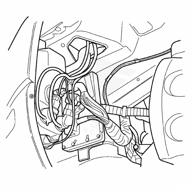 2004 Chrysler Pacifica PCM location diagram