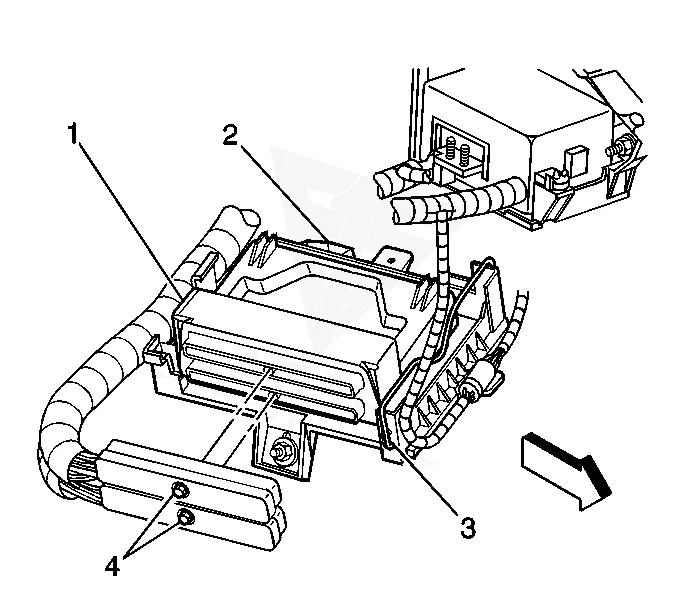 2004 GMC Safari PCM location diagram