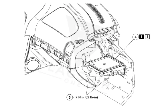 2004 Lincoln LS PCM location diagram