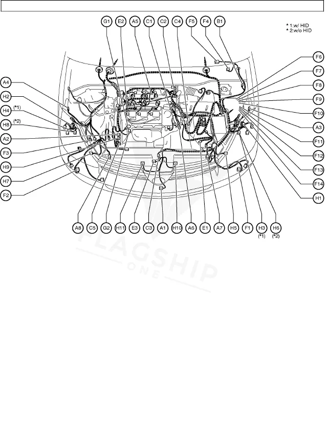 2004 Toyota Sienna PCM location diagram
