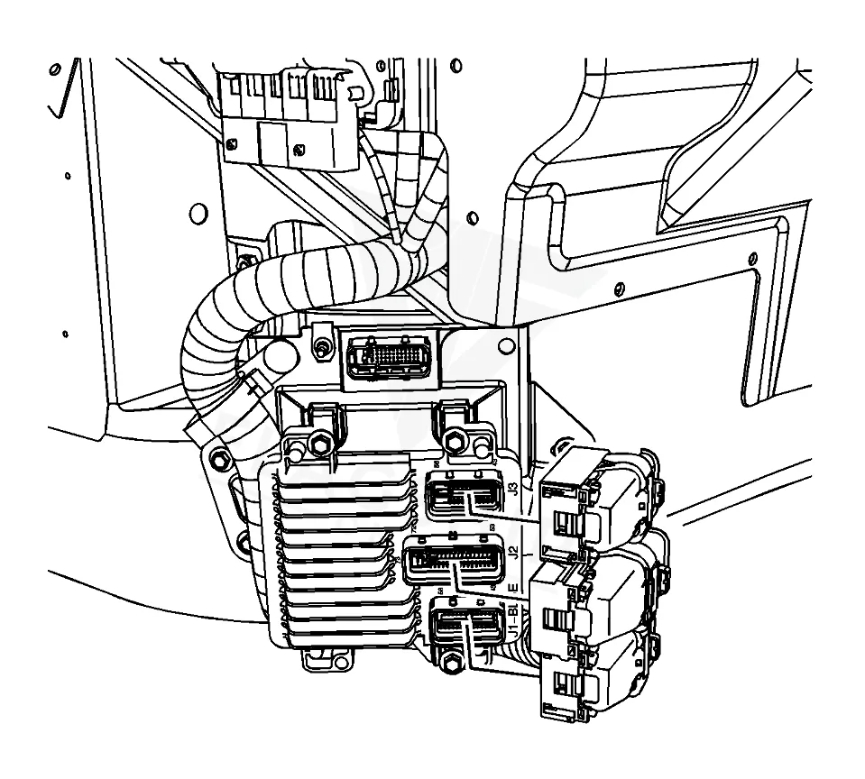 2005 Chevrolet Corvette PCM location diagram