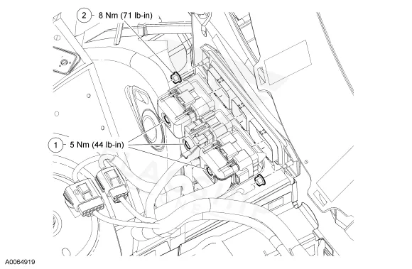 2005 Ford Thunderbird PCM location diagram