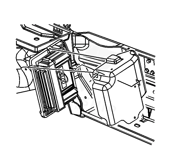 2005 Hummer H2 PCM location diagram