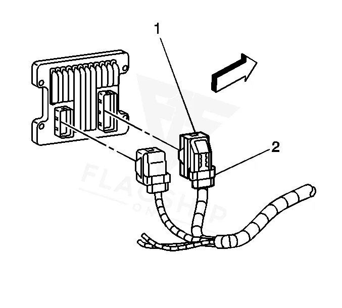 2005 Pontiac Grand Am PCM location diagram