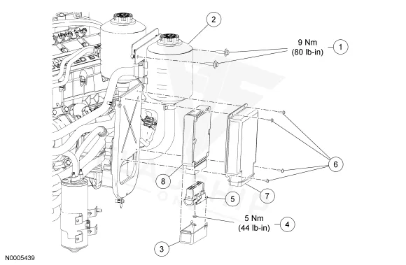 2006 Ford GT ECM location diagram