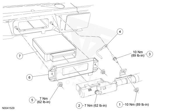 2006 Ford Ranger PCM location diagram