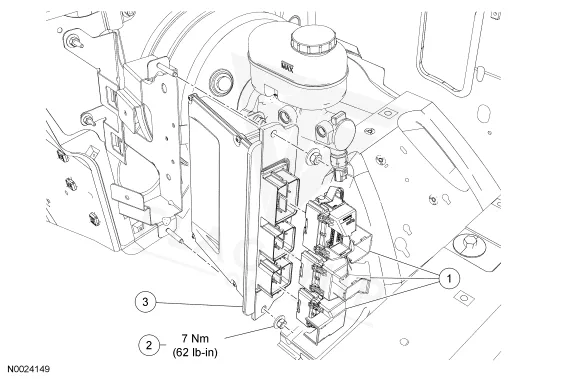 2006 Ford Van (E-Series) PCM location diagram